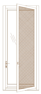 SWINGING WOOD SCREEN